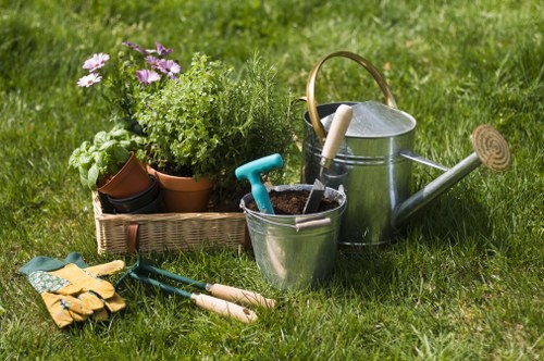 Commercial gardening services in Edmonton keeping property entrances tidy and attractive