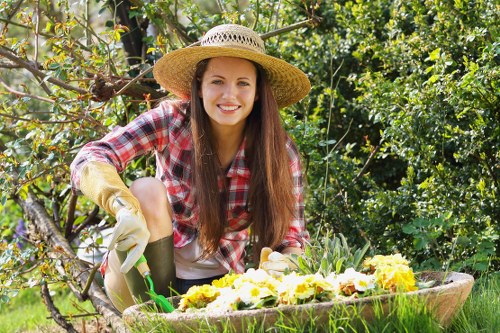 Landscape maintenance in Edmonton during seasonal transition